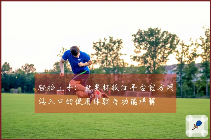 轻松上手：世界杯投注平台官方网站入口的使用体验与功能详解