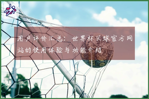 用户评价汇总：世界杯买球官方网站的使用体验与功能介绍